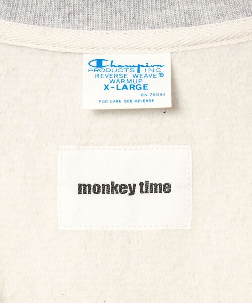 Champion(チャンピオン)の「<Champion × monkey time>フルジップ クルーネック スウェット(スウェット・メンズ・ライトグレー/ブラック・XL/S/L/M)」の21枚目の写真