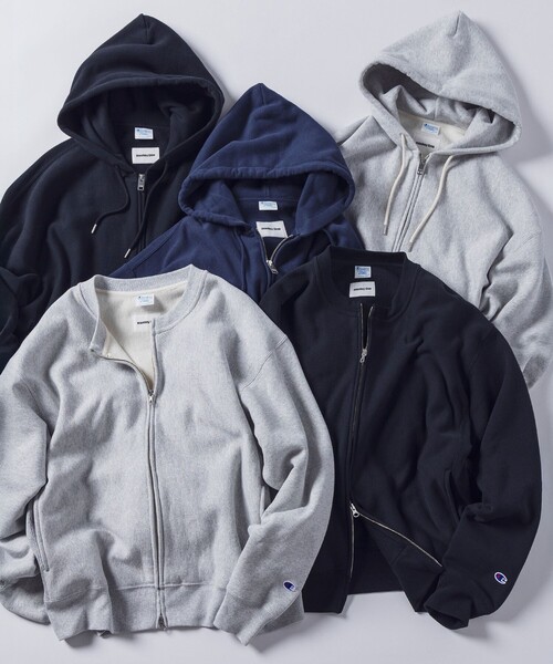 Champion(チャンピオン)の「<Champion × monkey time>フルジップ クルーネック スウェット(スウェット・メンズ・ライトグレー/ブラック・XL/S/L/M)」の17枚目の写真