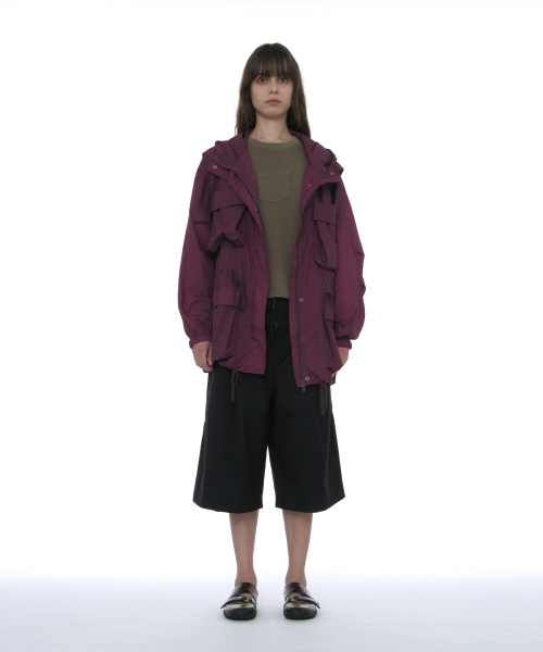 PARTIMENTO WOMEN(パルティメントウィメン)の「ライトウェイトフードパーカーユーティリティジャケット_ミッドナイトプラム(ナイロンジャケット・レディース・その他・OS)」の2枚目の写真