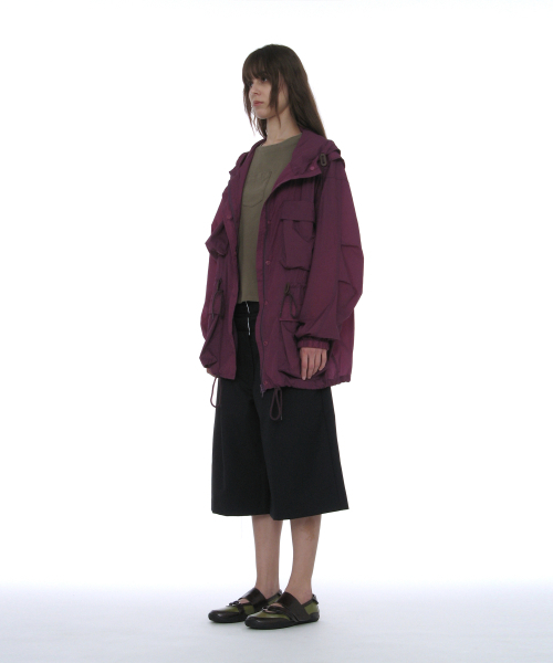 PARTIMENTO WOMEN(パルティメントウィメン)の「ライトウェイトフードパーカーユーティリティジャケット_ミッドナイトプラム(ナイロンジャケット・レディース・その他・OS)」の3枚目の写真