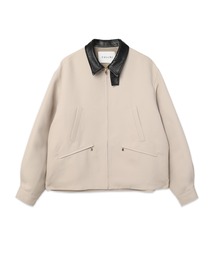 CULLNI（クルニ）の「Structured Twill Double Cloth Leather Collar Blouson（ブルゾン）」