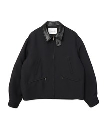 CULLNI（クルニ）の「Structured Twill Double Cloth Leather Collar Blouson（ブルゾン）」