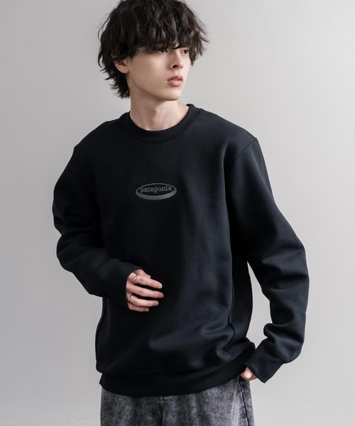 patagonia(パタゴニア)の「Patagonia M S 95 OVAL LOGO UPRISAL CREW SWEATSHIRT ロゴ刺繍裏起毛長袖スウェットトレーナー(スウェット・メンズ・グレー/ブラック・L/M/S/XL)」の3枚目の写真
