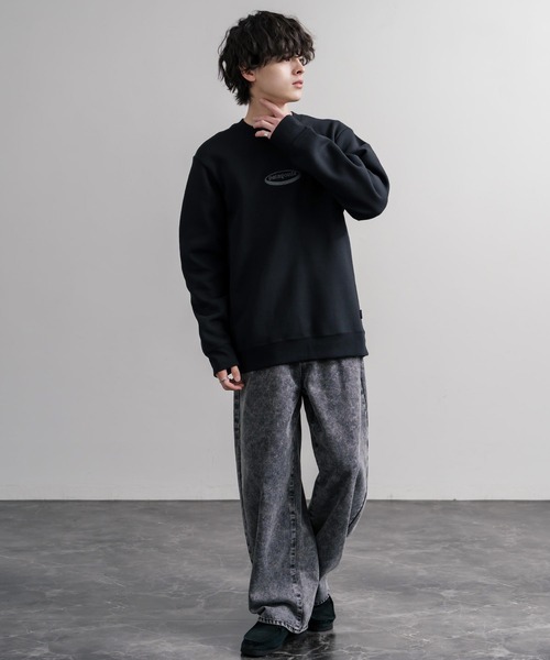 patagonia(パタゴニア)の「Patagonia M S 95 OVAL LOGO UPRISAL CREW SWEATSHIRT ロゴ刺繍裏起毛長袖スウェットトレーナー(スウェット・メンズ・グレー/ブラック・L/M/S/XL)」の6枚目の写真
