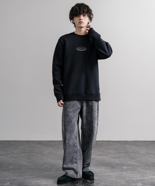 patagonia(パタゴニア)の「Patagonia M S 95 OVAL LOGO UPRISAL CREW SWEATSHIRT ロゴ刺繍裏起毛長袖スウェットトレーナー(スウェット・メンズ・グレー/ブラック・L/M/S/XL)」の9枚目の写真