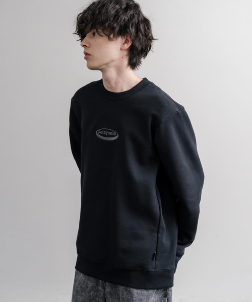 patagonia(パタゴニア)の「Patagonia M S 95 OVAL LOGO UPRISAL CREW SWEATSHIRT ロゴ刺繍裏起毛長袖スウェットトレーナー(スウェット・メンズ・グレー/ブラック・L/M/S/XL)」の10枚目の写真