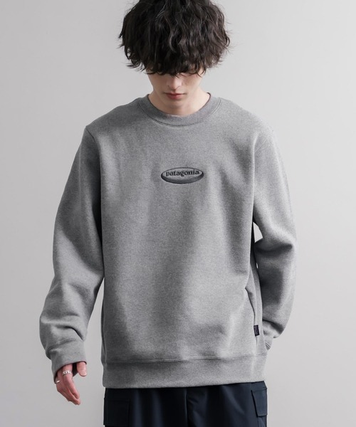patagonia(パタゴニア)の「Patagonia M S 95 OVAL LOGO UPRISAL CREW SWEATSHIRT ロゴ刺繍裏起毛長袖スウェットトレーナー(スウェット・メンズ・グレー/ブラック・L/M/S/XL)」の12枚目の写真