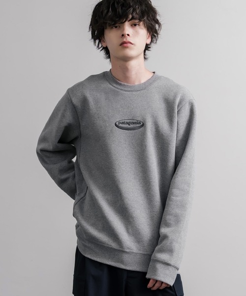 patagonia(パタゴニア)の「Patagonia M S 95 OVAL LOGO UPRISAL CREW SWEATSHIRT ロゴ刺繍裏起毛長袖スウェットトレーナー(スウェット・メンズ・グレー/ブラック・L/M/S/XL)」の13枚目の写真