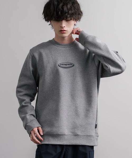 patagonia(パタゴニア)の「Patagonia M S 95 OVAL LOGO UPRISAL CREW SWEATSHIRT ロゴ刺繍裏起毛長袖スウェットトレーナー(スウェット・メンズ・グレー/ブラック・L/M/S/XL)」の14枚目の写真