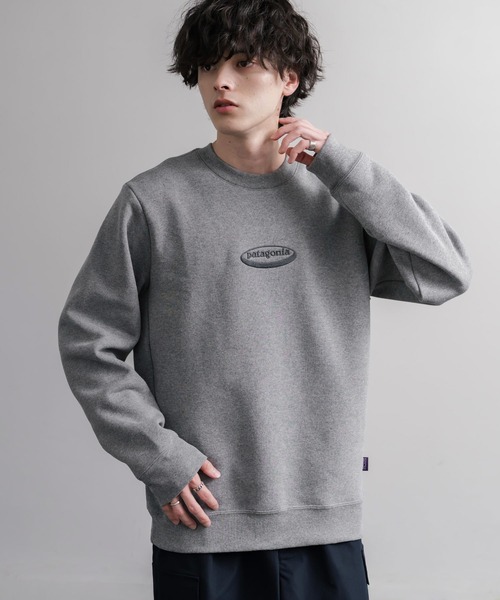 patagonia(パタゴニア)の「Patagonia M S 95 OVAL LOGO UPRISAL CREW SWEATSHIRT ロゴ刺繍裏起毛長袖スウェットトレーナー(スウェット・メンズ・グレー/ブラック・L/M/S/XL)」の19枚目の写真