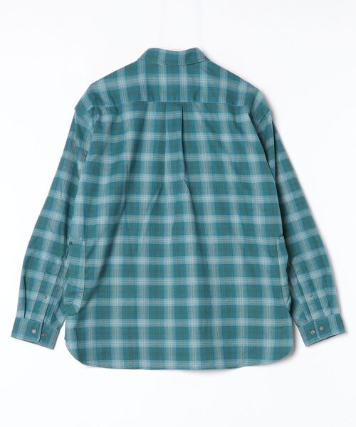 NANGA(ナンガ)の「GRID TARTAN CAMP SHIRT/グリッドタータン キャンプシャツ(シャツ/ブラウス・メンズ・ベージュ/ブルー/グリーン・M/S/L/XL)」の4枚目の写真