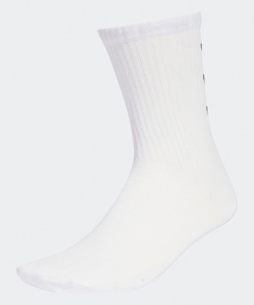 adidas(アディダス)の「adidas/アディダス HERI TREFOILS CREW SOCK トレフォイル クルーソックス 3足組 3足セット リブソックス クルー丈 ブランドロゴ メンズ レディース 2026年 夏 夏服(ソックス/靴下・メンズ・ホワイト/マルチ・S/M)」の3枚目の写真