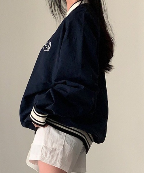 NANEA（ナネア）の「ナンバープリントVネックスポーツT（Tシャツ/カットソー・レディース・ネイビー・LARGE/X-LARGE）」の11枚目の写真