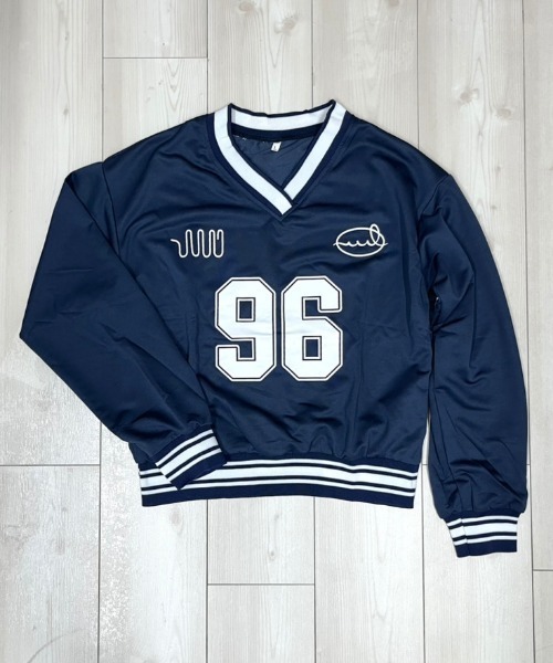NANEA（ナネア）の「ナンバープリントVネックスポーツT（Tシャツ/カットソー・レディース・ネイビー・LARGE/X-LARGE）」の16枚目の写真