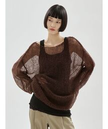 【ONLINE限定カラーあり】モヘアニットプルオーバー