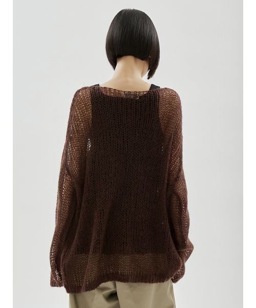 emmi(エミ)の「【ONLINE限定カラーあり】モヘアニットプルオーバー(ニット/セーター・レディース・ライトグレー/ライトブルー/ダークグレー/ピンク/ブラウン・F)」の19枚目の写真