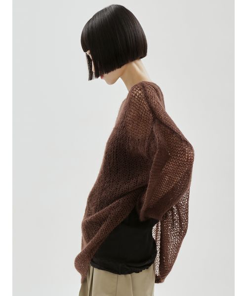 emmi(エミ)の「【ONLINE限定カラーあり】モヘアニットプルオーバー(ニット/セーター・レディース・ライトグレー/ライトブルー/ダークグレー/ピンク/ブラウン・F)」の20枚目の写真