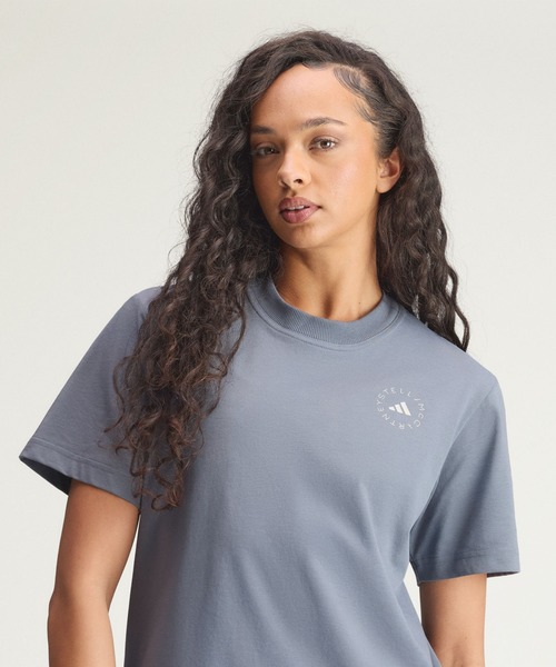 adidas by Stella McCartney(アディダスバイステラマッカートニー)の「TrueCasuals レギュラー スポーツウェア Tシャツ【adidas by Stella McCartney】 / アディダス adidas(Tシャツ/カットソー・レディース・グレー・SMALL/MEDIUM/LARGE/X-LARGE/XX-LARGE/X-SMALL)」の4枚目の写真