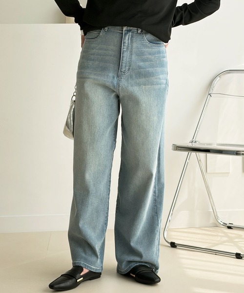 GeeRA(ジーラ)の「ワイドルーズデニムパンツ(デニムパンツ・レディース・ネイビー/ブルー/ライトブルー・MEDIUM/SMALL/X-LARGE/LARGE)」の17枚目の写真