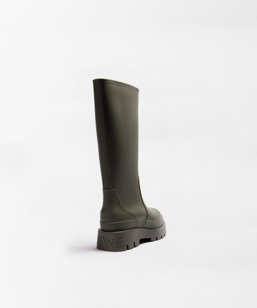 NSWE（ヌシェ）の「VLOCKER ロングレインブーツ7CM (モスカーキ) -NSW101MA（レインシューズ・レディース・カーキ・6/8.5/7.5/6.5）」の4枚目の写真