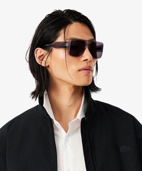 LACOSTE(ラコステ)の「防風 撥水 ジップアップブルゾン(ブルゾン・メンズ・ブラック/ライトグレー・46/48/50/52)」の8枚目の写真