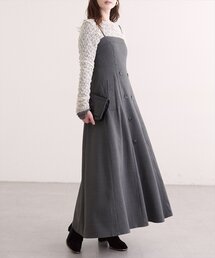 natural couture | フロントボタンキャミワンピース(ワンピース)