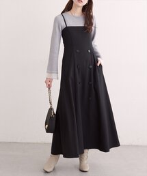 natural couture | フロントボタンキャミワンピース(ワンピース)
