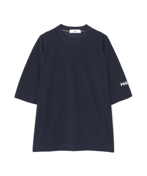 PEARLY GATES(パーリーゲイツ)の「【PGG】【直営店舗&公式オンライン限定】SNAPTEX裏パイル半袖Tシャツ (MENS)(Tシャツ/カットソー・メンズ・ネイビー・MEDIUM)」の1枚目の写真