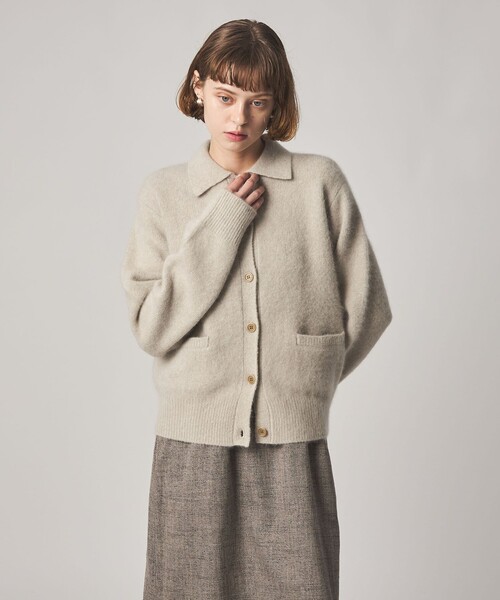 Steven Alan(スティーブンアラン)の「<Steven Alan>オーストラリアン ウール ミックス ニット カーディガン(カーディガン/ボレロ・レディース・ネイビー/ナチュラル/モカ・FREE)」の3枚目の写真