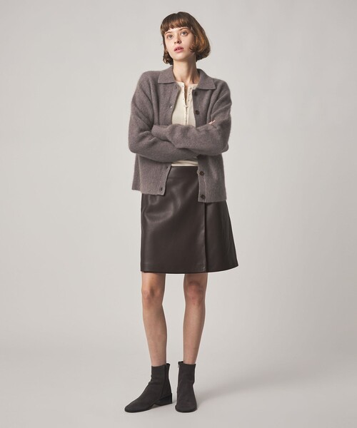 Steven Alan(スティーブンアラン)の「<Steven Alan>オーストラリアン ウール ミックス ニット カーディガン(カーディガン/ボレロ・レディース・ネイビー/ナチュラル/モカ・FREE)」の8枚目の写真