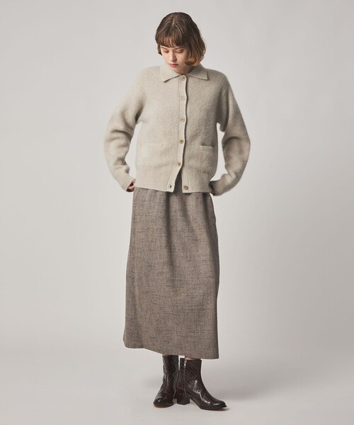 Steven Alan(スティーブンアラン)の「<Steven Alan>オーストラリアン ウール ミックス ニット カーディガン(カーディガン/ボレロ・レディース・ネイビー/ナチュラル/モカ・FREE)」の12枚目の写真