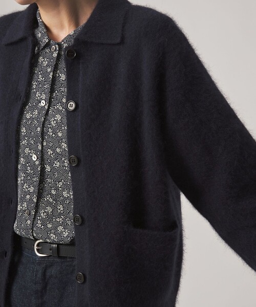 Steven Alan(スティーブンアラン)の「<Steven Alan>オーストラリアン ウール ミックス ニット カーディガン(カーディガン/ボレロ・レディース・ネイビー/ナチュラル/モカ・FREE)」の20枚目の写真