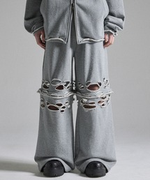 GRANCY（グランシー）の「【GRANCY】Distressed Zip Design Sweat Pants   ダメージジップデザインスウェットパンツ（スウェットパンツ）」