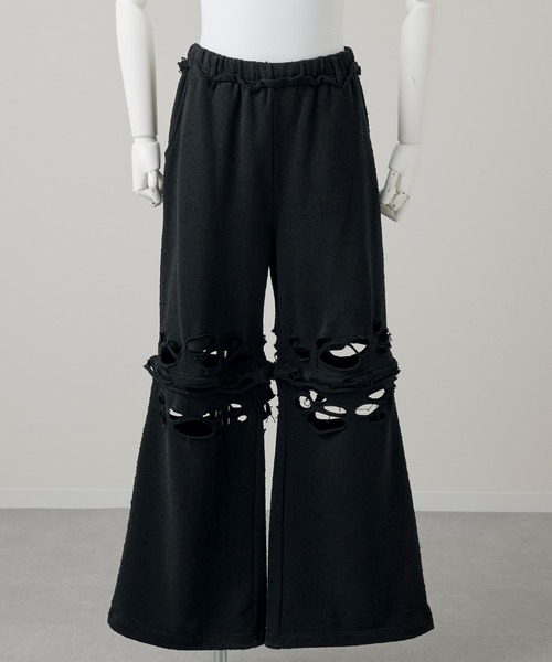 GRANCY(グランシー)の「【GRANCY】Distressed Zip Design Sweat Pants / ダメージジップデザインスウェットパンツ(スウェットパンツ・メンズ・グレー/ブラック・M/S/L)」の16枚目の写真