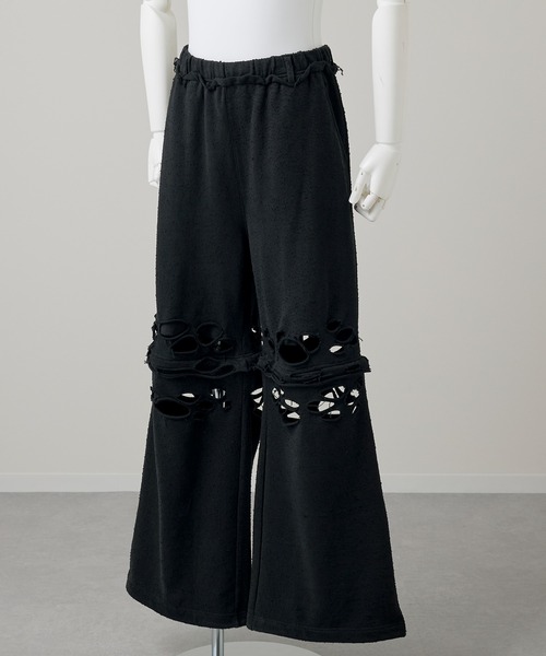 GRANCY(グランシー)の「【GRANCY】Distressed Zip Design Sweat Pants / ダメージジップデザインスウェットパンツ(スウェットパンツ・メンズ・グレー/ブラック・M/S/L)」の17枚目の写真