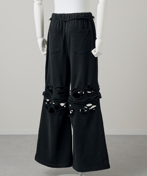 GRANCY(グランシー)の「【GRANCY】Distressed Zip Design Sweat Pants / ダメージジップデザインスウェットパンツ(スウェットパンツ・メンズ・グレー/ブラック・M/S/L)」の20枚目の写真