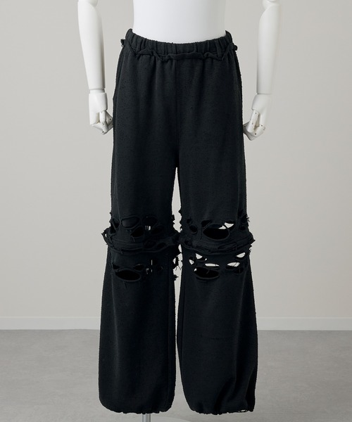 GRANCY(グランシー)の「【GRANCY】Distressed Zip Design Sweat Pants / ダメージジップデザインスウェットパンツ(スウェットパンツ・メンズ・グレー/ブラック・M/S/L)」の21枚目の写真