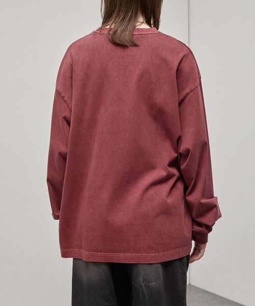 Alfred Alex(アルフレッドアレックス)の「【Alfred Alex】Faded Graphic L/S Tee / ヴィンテージ加工 フェイスグラフィック オーバーサイズロンT(Tシャツ/カットソー・メンズ・ダークネイビー/オリーブ/ブラック/レッド/ブラック系・M/L)」の21枚目の写真
