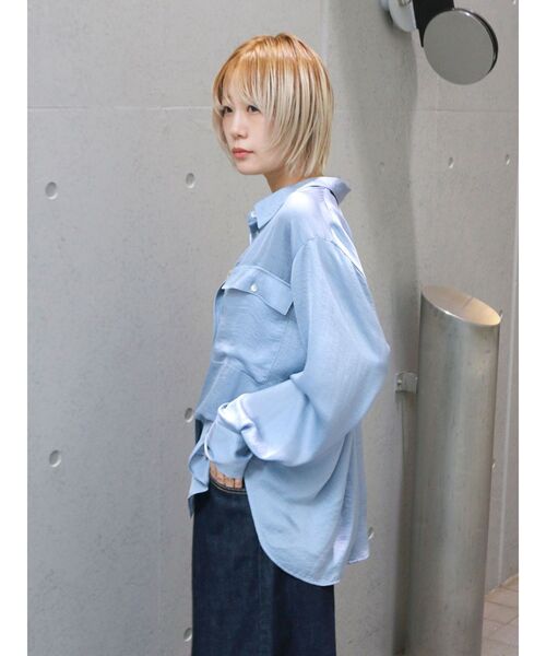 Ungrid（アングリッド）の「ルーズシルエットデザインシャツ（シャツ/ブラウス・レディース・ブルー/イエロー/ヘザーグレー・FREE）」の13枚目の写真