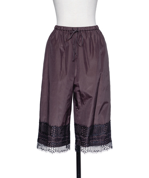 muller of yoshiokubo(ミュラーオブヨシオクボ)の「muller of yoshiokubo ミュラーオブヨシオクボ / INTER LYE HALF PANTS リバーレースハーフパンツ / MLF26411(その他パンツ・レディース・ブラウン・36/38)」の5枚目の写真