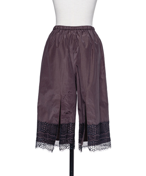 muller of yoshiokubo(ミュラーオブヨシオクボ)の「muller of yoshiokubo ミュラーオブヨシオクボ / INTER LYE HALF PANTS リバーレースハーフパンツ / MLF26411(その他パンツ・レディース・ブラウン・36/38)」の6枚目の写真