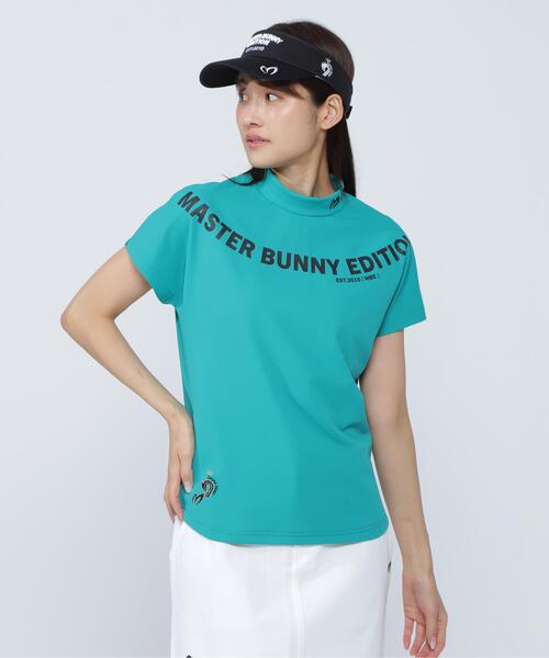 MASTER BUNNY EDITION（マスターバニーエディション）の「【原プロアイコン】SPX 150d天竺×鹿の子ボーダーフレンチスリーブハイネックカットソー（Tシャツ/カットソー・レディース・グリーン/ブラック/ホワイト・MEDIUM/LARGE）」の3枚目の写真