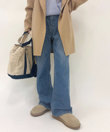 NEWルーズフレアデニムパンツ