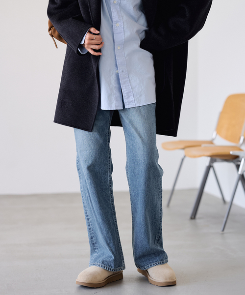 FRAMeWORK(フレームワーク)の「NEWルーズフレアデニムパンツ(デニムパンツ・レディース・ブラック/ブルー系その他・36/40/38)」の16枚目の写真