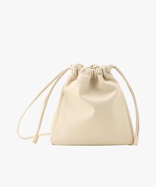 agnes b.(アニエスベー)の「レザー スモール ショルダーバッグ "Mars" YAS17-03(ショルダーバッグ・レディース・オフホワイト・FREE)」の1枚目の写真