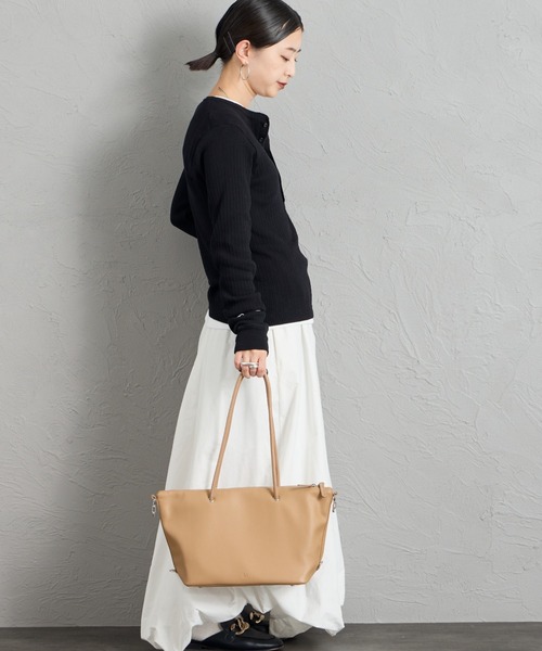 ＆MyuQ（アンドミューク）の「[&MyuQ/アンドミューク] TAMTON ボストントートバッグ（トートバッグ・レディース・ベージュ/ブラック・F）」の15枚目の写真