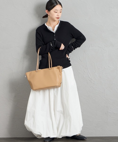 ＆MyuQ（アンドミューク）の「[&MyuQ/アンドミューク] TAMTON ボストントートバッグ（トートバッグ・レディース・ベージュ/ブラック・F）」の17枚目の写真