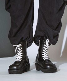 NO ID.（ノーアイディ）の「【NO ID.】Side Zip Lace-Up Boots   サイド ジップ レースアップ ブーツ（ブーツ）」