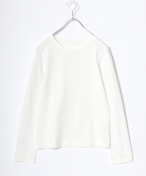 HANES(ヘインズ)の「Hanes(ヘインズ)1P クルーネックロンT SHIRO for HER/白 ホワイト 無地 長袖Tシャツ(Tシャツ/カットソー・レディース・ホワイト・M/L)」の7枚目の写真