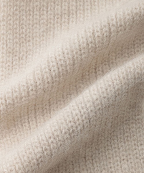 ROPE'(ロペ)の「フォックスカシミヤファインニットスカーフ(ストール)/イージーケア(ストール/ショール・レディース・ベージュ/ブラウン/サックスブルー/ネイビー・FREE)」の8枚目の写真